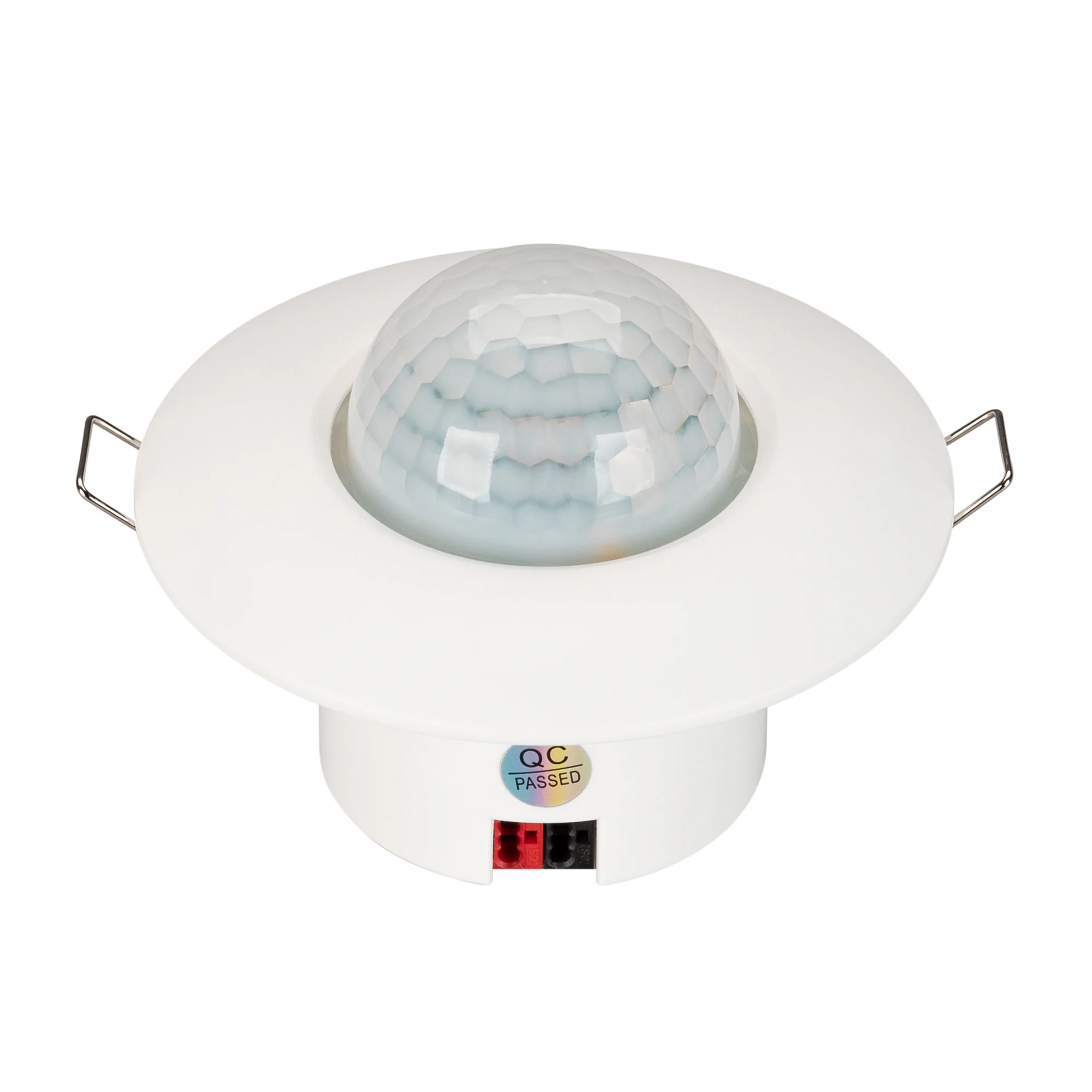 INTELLIGENT ARLIGHT Датчик присутствия KNX-301-012-IN (BUS, PIR) 038408 - ИК датчик присутствия KNX. Встроенные датчики освещенности и температуры. Питание от шины KNX DC 21-30V. Размер 65хO93 мм. Размер утапливаемой части 38хO52 мм.