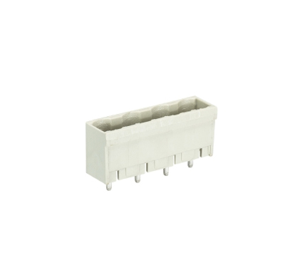 Вилка Wiecon 8313 S / 4 G OB - Вилочный разъем, вертикальный, на плату, шаг 7,5 мм, 4 полюса, фиксация на плате пайкой, 690V, 12А, без маркировки, цвет: серый, серия 8313 S G