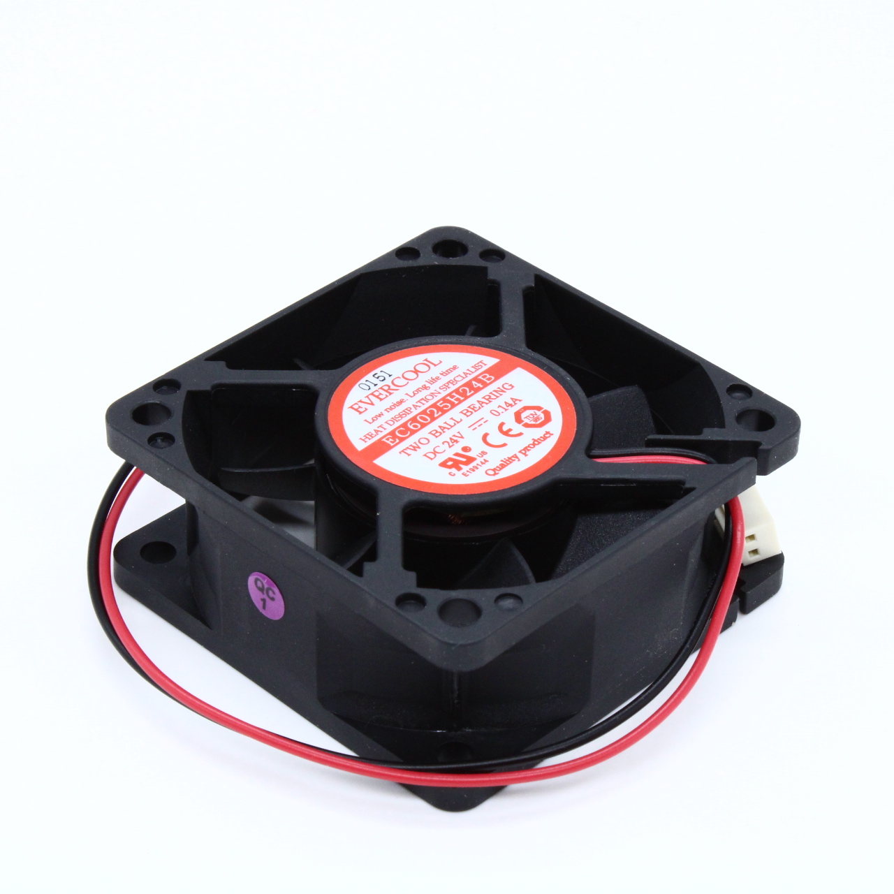 EC6025H24B - Вентилятор 24В, 60х60х25мм, подшипник качения, 5000 об/мин
