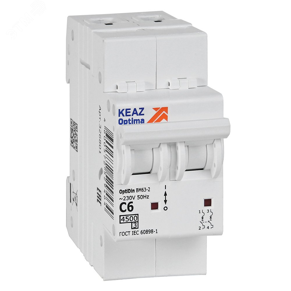 OptiDin BM63-2C6-4,5-УХЛ3 326801