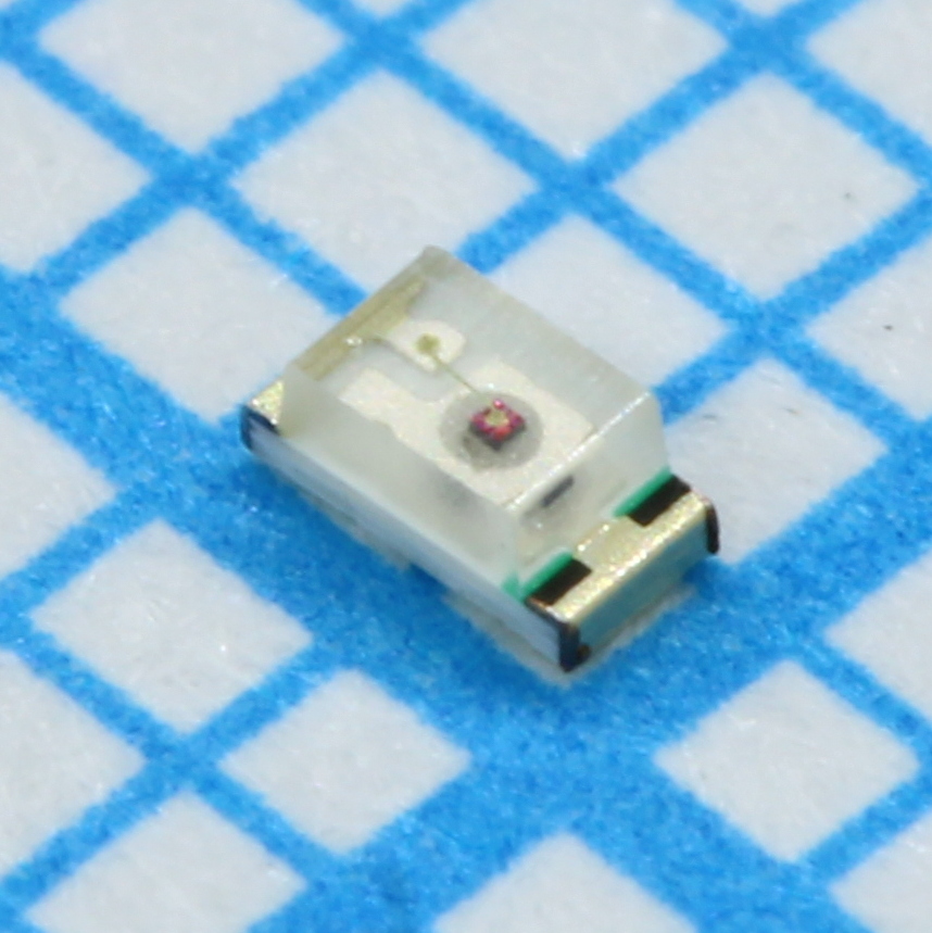 HL-PT-1608S52FC-L - Светодиод smd 1,6х0,8мм/красный/620нм/120мкд @10mA /2.1v / Ifmax=20mA/прозрачный/130°