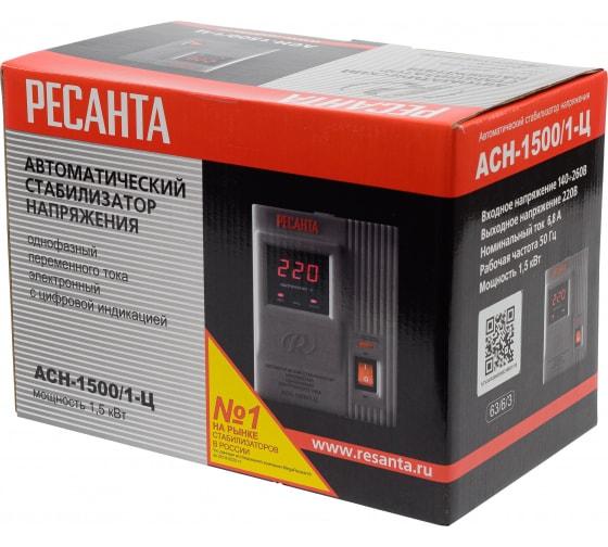 Стабилизатор напряжения АСН-1500/1-Ц 1ф 1.5кВт IP20 релейный 63/6/3