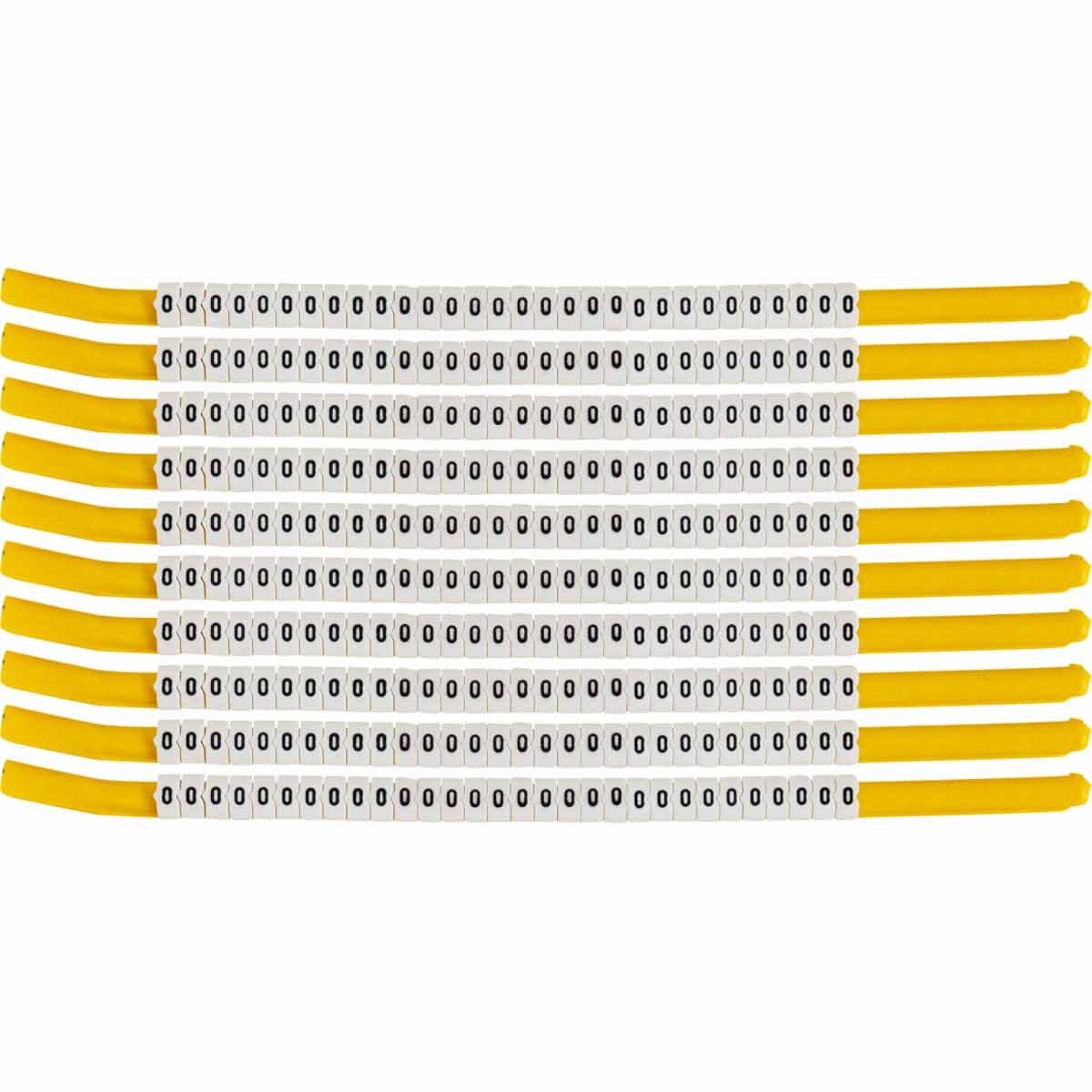 brd133324 - SCN-18-O-CAP клипсы  белые, 300шт/упак, для провода 4,6-5,9мм диаметра, легенда O