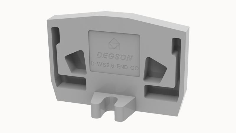 Торцевая крышка D-WS2.5-END-CO-01P-11 - Торцевая крышка, для клемм WS2.5-END..., цвет: серый
