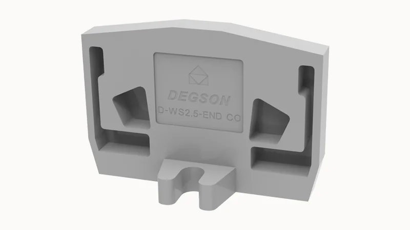 Торцевая крышка D-WS2.5-END-CO-01P-11 - Торцевая крышка, для клемм WS2.5-END..., цвет: серый