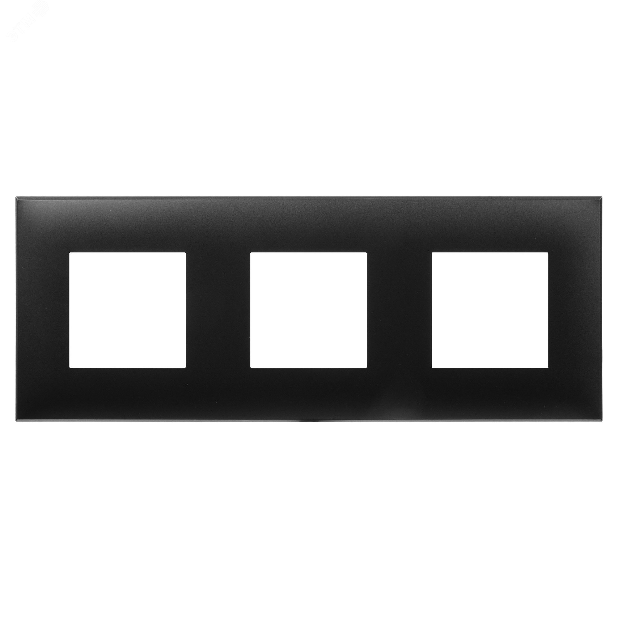 Рамка 3-м 6мод. Avanti "Черный матовый" 4412906