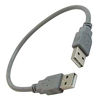 USB-A M USB-A M 0.3M - Кабель USB AM - USB AM, 0.3 м