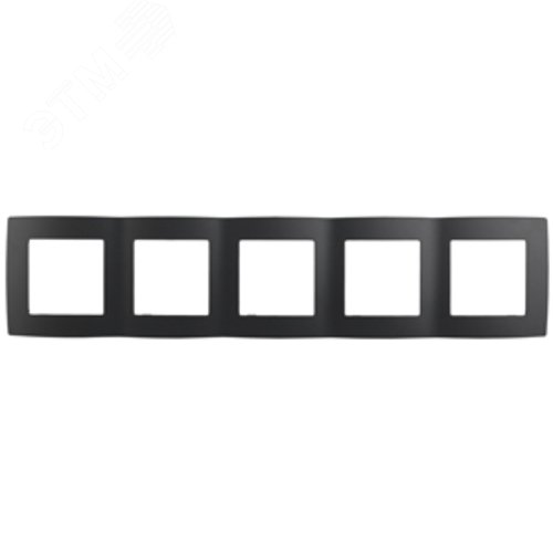 12-5005-05 Рамка на 5 постов, 2, антрацит (10/100/1600) Б0014785