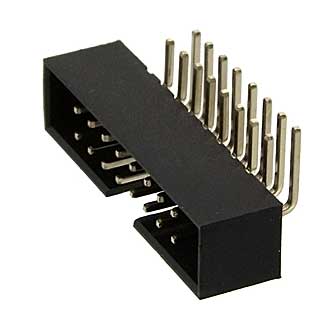 BH2-16R PITCH 2.00 MM - IDC2 разъем, вилка на плату угловая двухрядная 16pin(2x8)., шаг 2.00мм