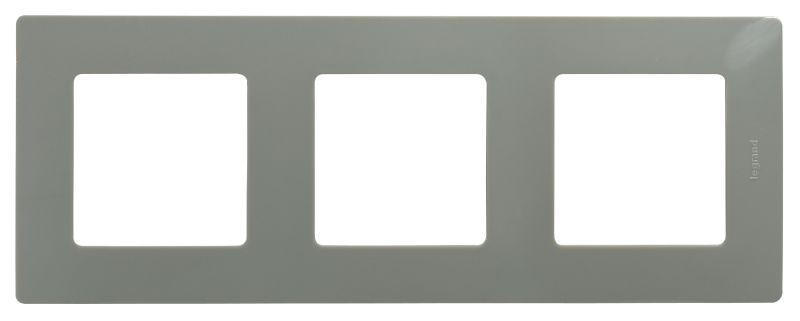 ETIKA Рамка 3 поста светлая галька 672523