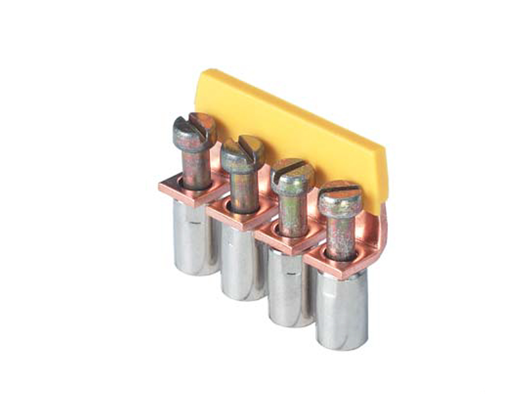 Соед. мостик IVB WKN 10-8 - Соединительная перемычка, винтовая, изолированная, 8 полюсов, для клемм: WKN 10, цвет: желтый