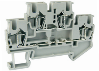 Этажная клемма UJ5-2.5/2-2 - Этажная клемма, тип фиксации провода: пружинный, номинальное сечение: 2,5 мм кв., 26A, 500V, ширина: 5,2 мм, цвет: серый, тип монтажа: DIN 35