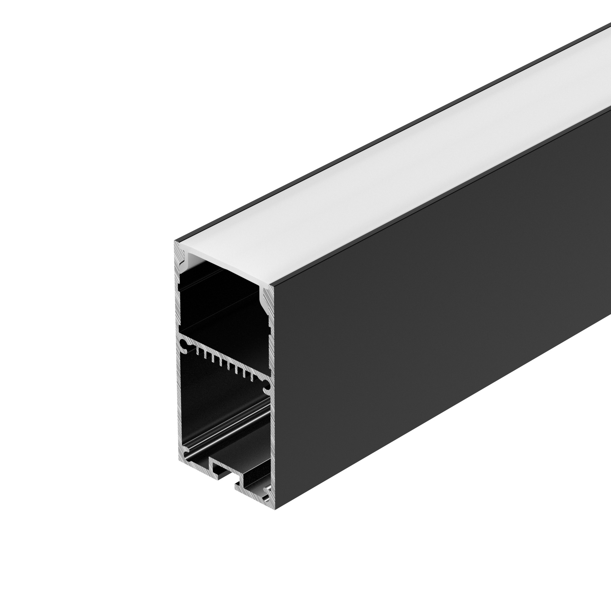 Профиль LINE-S-3667-3000 BLACK 042903 - Алюминиевый профиль для светодиодных лент и линеек. Цвет - чёрный RAL9005 (порошковая окраска). Габаритные размеры (LхWхH): 3000x35x67 мм. Ширина площадки для ленты 33 мм. Отсек для БП 32х29мм.