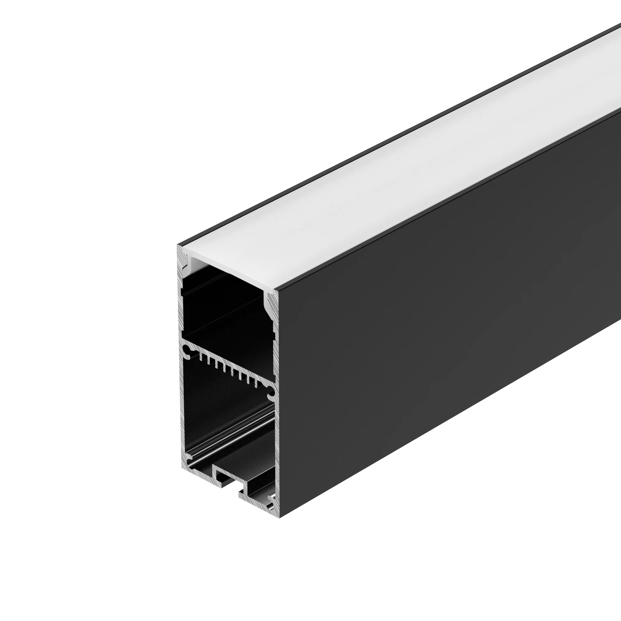 Профиль LINE-S-3667-3000 BLACK 042903 - Алюминиевый профиль для светодиодных лент и линеек. Цвет - чёрный RAL9005 (порошковая окраска). Габаритные размеры (LхWхH): 3000x35x67 мм. Ширина площадки для ленты 33 мм. Отсек для БП 32х29мм.