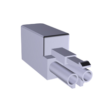 Разъем ST17/2 S ZEV1SW - Вилочный разъем на кабель диам. 5,5 - 7 мм, 2 полюса, винтовая фиксация, номинальное напряжение: 50V, номинальный ток: 16A, цвет: черный, серия gesis ST17/2