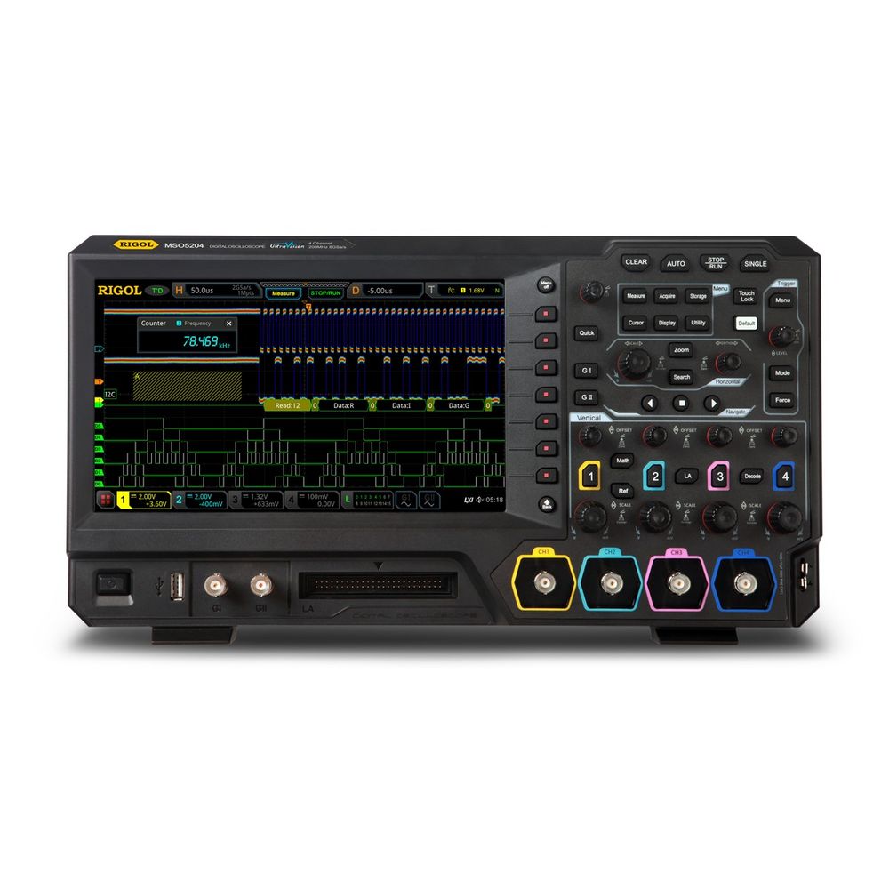 MSO5204 - Осциллограф 4 канала х 200МГц BW, 8GSA/S