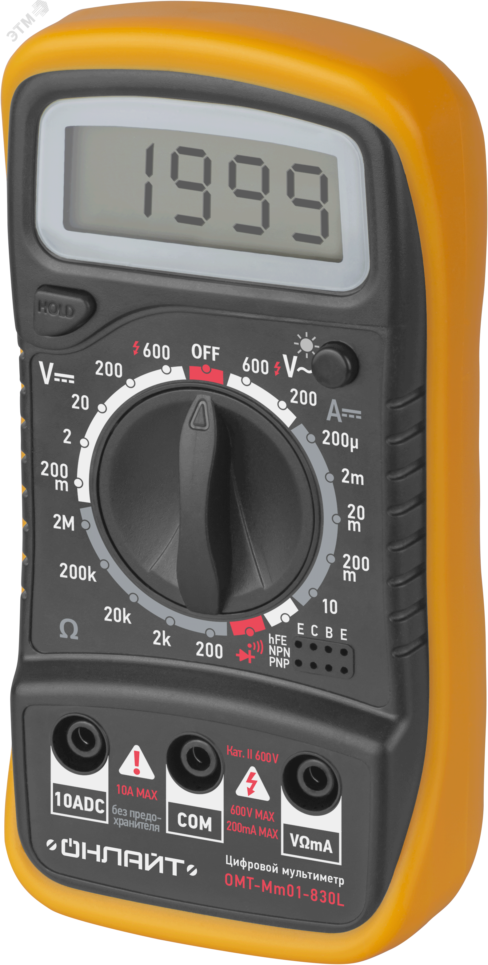 Мультиметр ОНЛАЙТ 90 080 ОMT-мм01-830L (830L) 25905