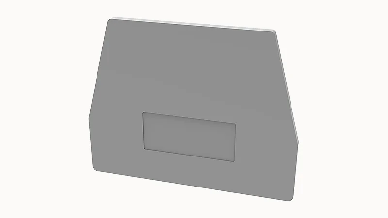 Торцевая крышка D-PCTK6-BEN-01P-11 - Торцевая крышка, для клемм DC6..., цвет: серый
