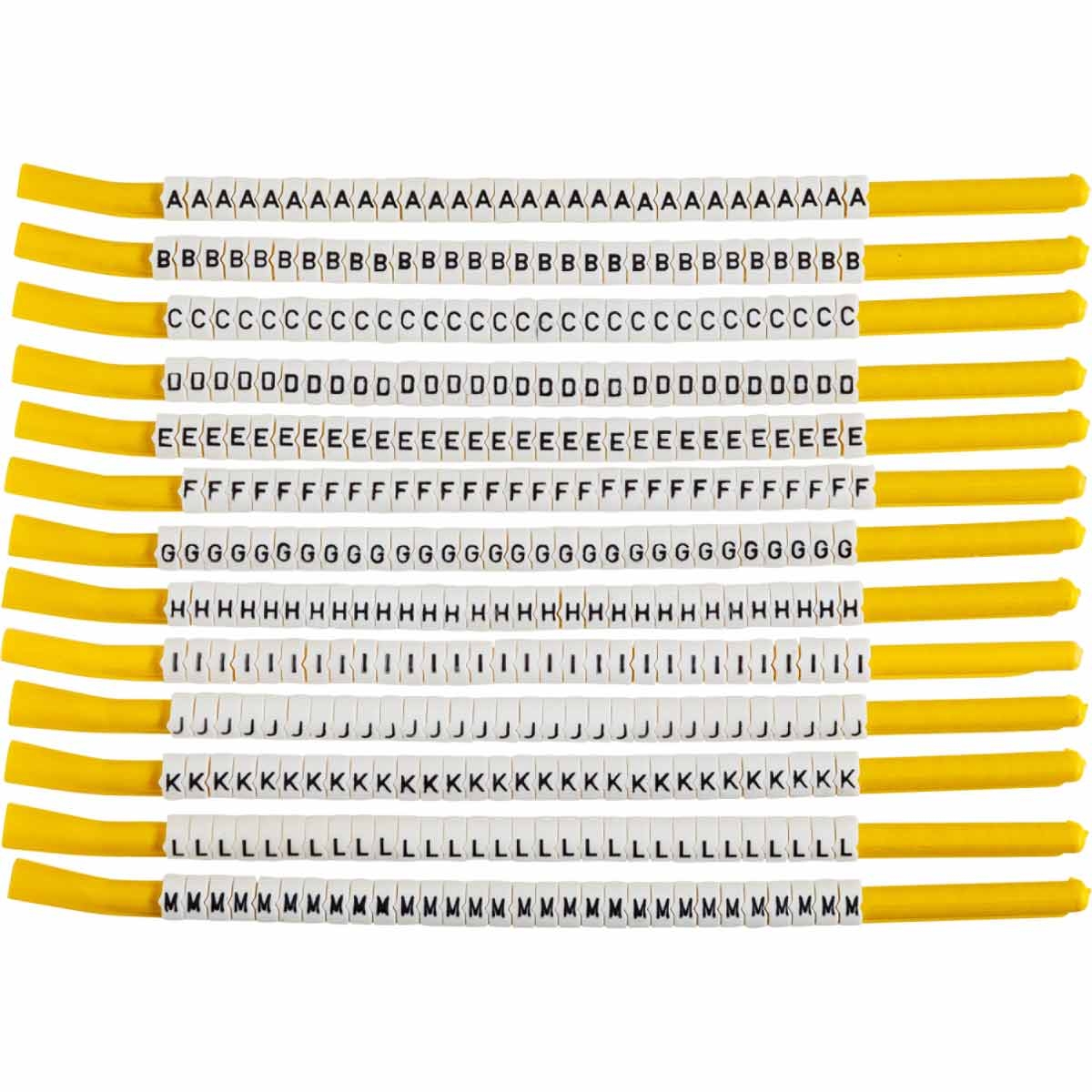 brd133339 - SCNC-18-A-M клипсы белые, 300шт/упак, для провода 4,6-5,9мм диаметра, легенда A-M