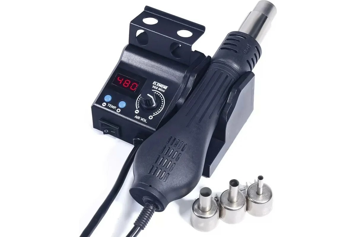 968 MINI - Станция термовоздушная (фен паяльный) 700Вт