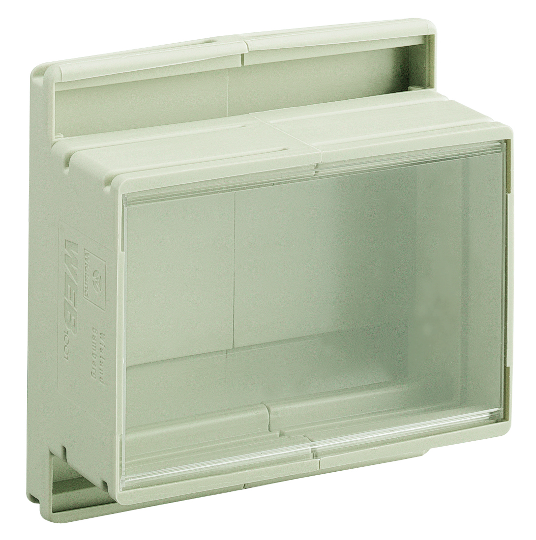 Корпус 87.080.0053.0 - Корпус для РЭА, с универсальным креплением, без печатной платы, габариты корпуса, Ш х В х Г (мм): 93 x 42 x 96, габариты платы, Ш х В х Г (мм): 93 x 89,6, цвет: серый, серия wiebox WEB 8