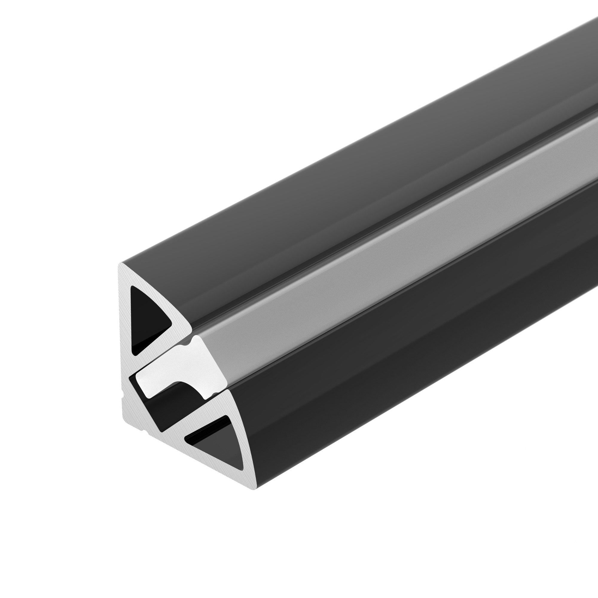 Профиль SL-KANT-H11-2000 ANOD BLACK 044086 - Алюминиевый анодированный угловой профиль для светодиодных лент и линеек. Цвет - черный. Габаритные размеры (LхWхH): 2000x11x11 мм. Ширина площадки для ленты 5,2 мм. Экраны и заглушки приобретаются отдельно. Це