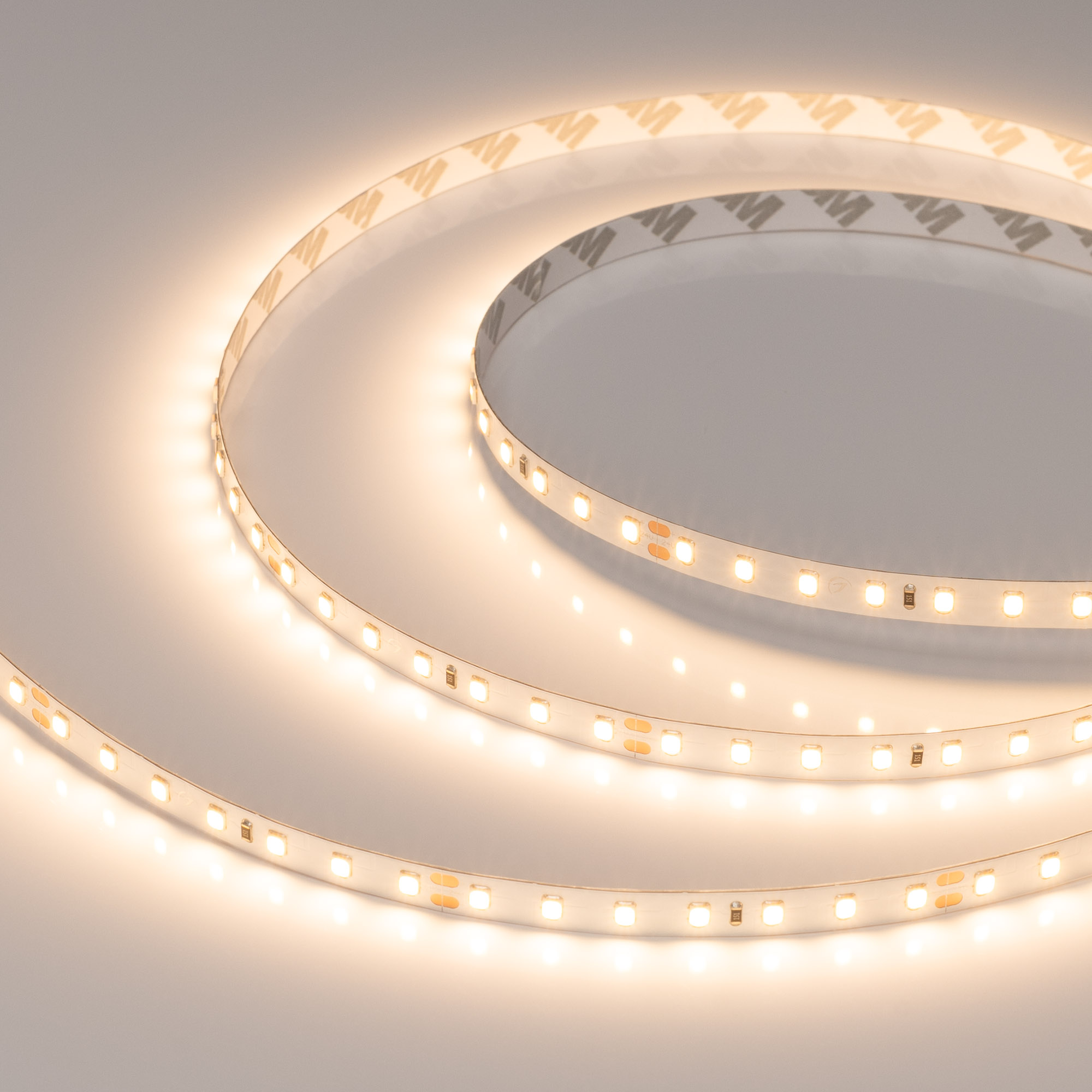 Лента UL-A98-8mm 24V Warm2700 (10 W/m, IP20, 2835, 5m) 040008 - Светодиодная гибкая лента серии UL-A98. Светодиоды 2835, 98 шт/м (490 шт на 5 м), белая плата, ширина 8 мм, скотч 3M. Цвет ТЁПЛЫЙ 2700 K, цветопередача CRI>90, угол 120°. Питание 24V, мощност
