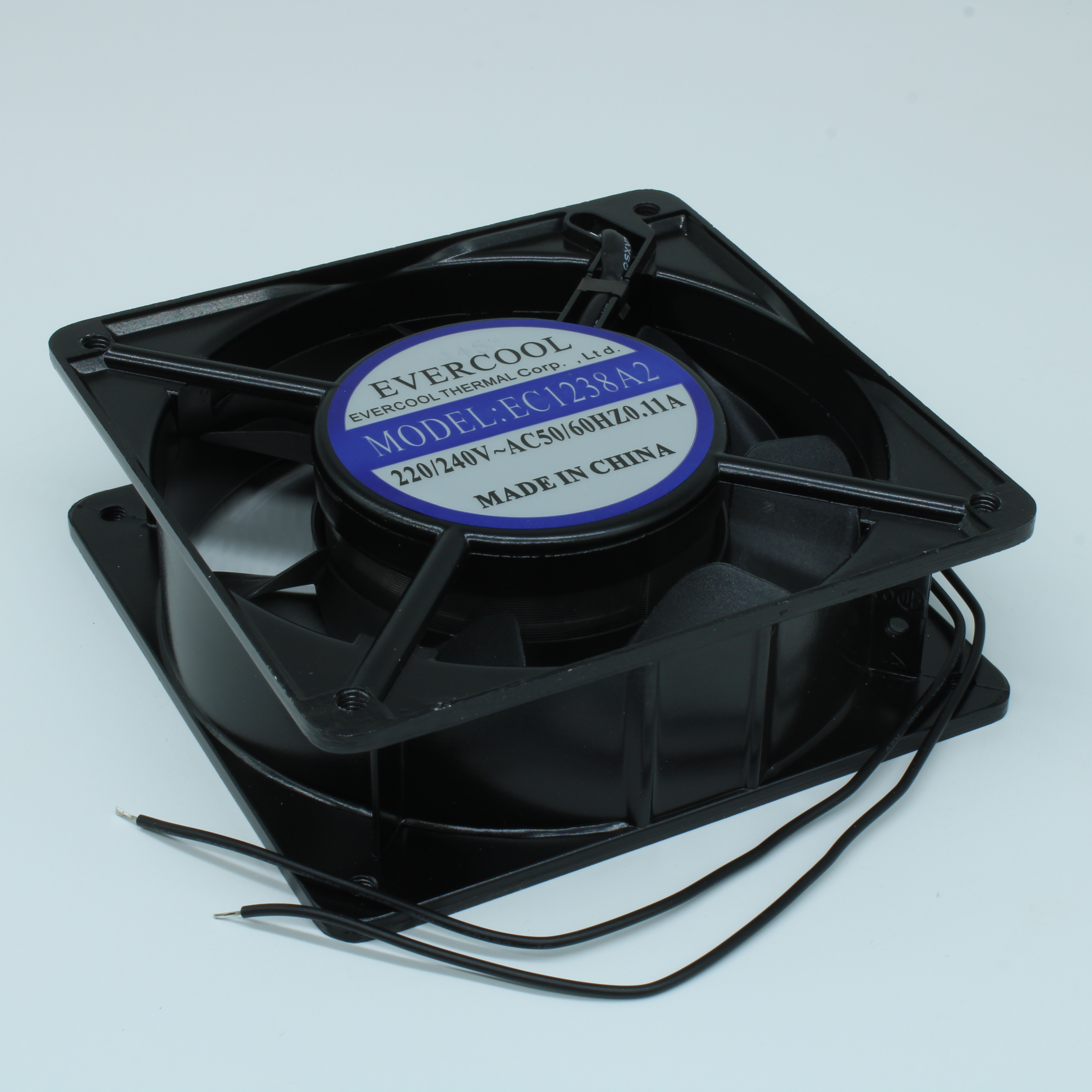 EC12038A2HBL-7 - Вентилятор 220В AC, 16W, 2500об/мин., 120x120х38мм, 162.24м3/час, 40дБ, подшипник качения, тип вывода - провод