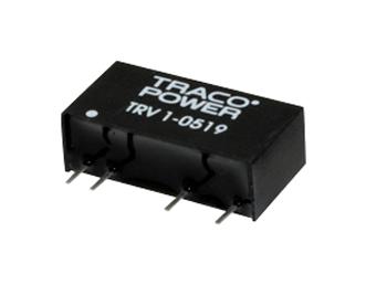 TRV 1-0511 - Преобразователь DC/DC на печатную плату вход 5В однополярный выход 5В 0.2A 1Вт 4-Pin SIP