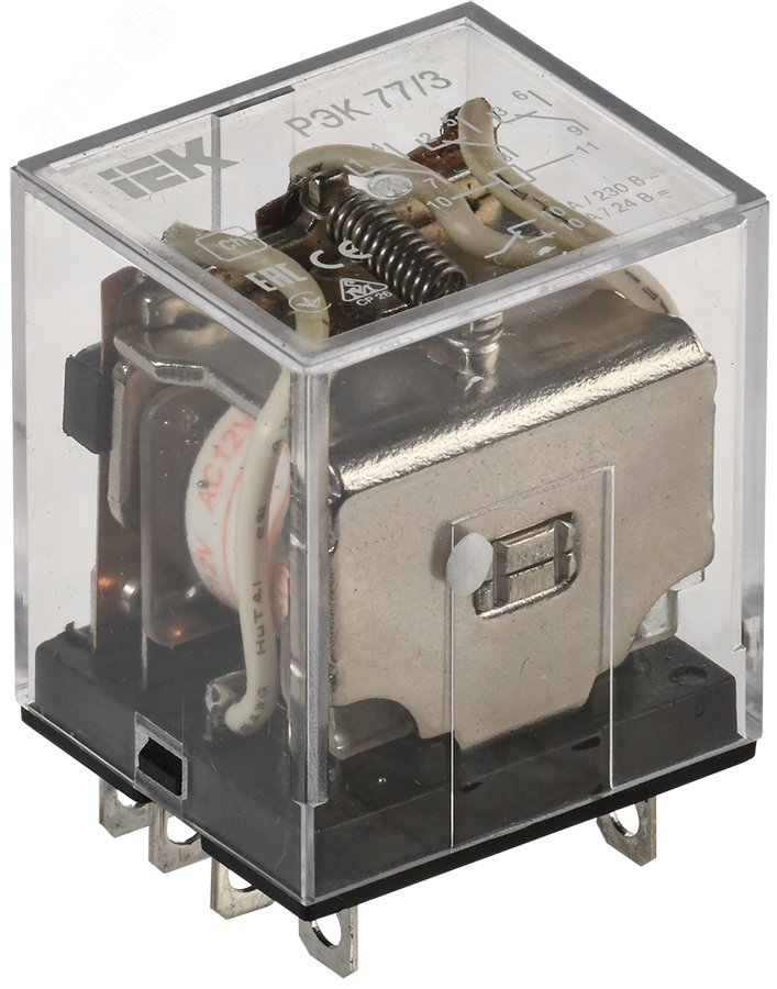 Реле РЭК77/3(LY3) 10А 12В АC ИЭК RRP10-3-10-012A
