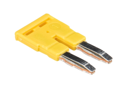 Соед. мостик IVB WKF 4-2 - Соединительная перемычка, втычная, изолированная, 2 полюса, для клемм 4 мм кв., шаг 6 мм, цвет: желтый