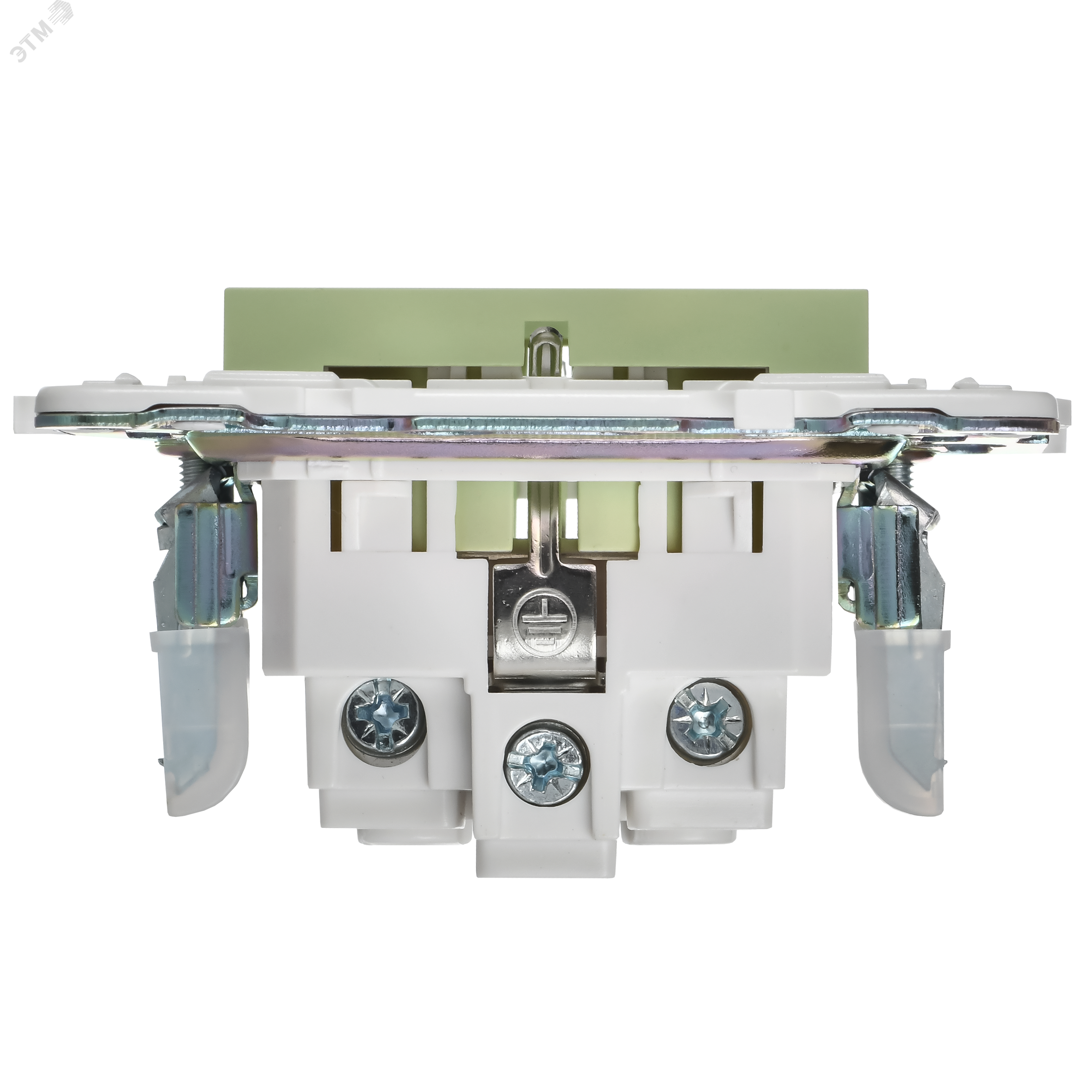 SKANDY Розетка с заземлением с защитными шторками 16А SK-R04G мятный IEK SK-R14-16-K06