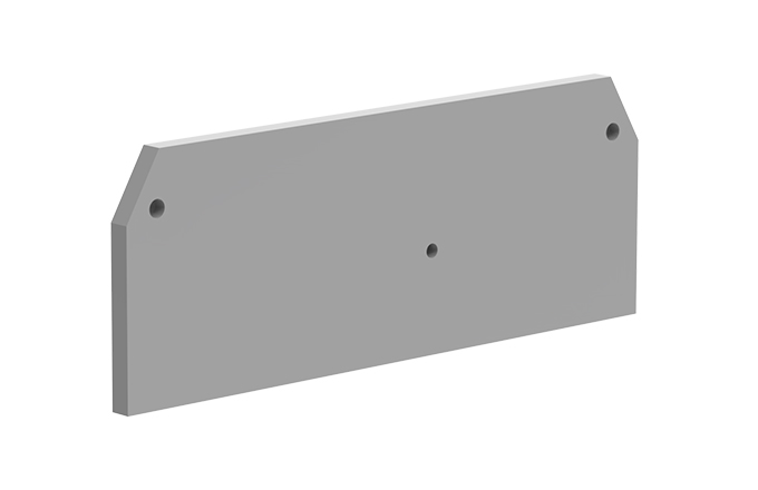 Торцевая крышка 204151 - Торцевая крышка для клемм TA4-1-2, цвет: серый