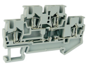 Этажная клемма UJ5-2.5/2-2D/S-XL/S-XRE - Этажная клемма, с диодом, серия E, тип фиксации провода: пружинный, номинальное сечение: 2,5 мм кв., 26A, 500V, ширина: 5,2 мм, цвет: серый, стандарт GB/T14048.1, тип монтажа: DIN 35