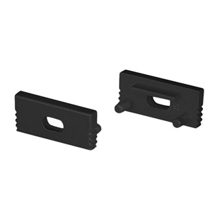 Заглушка SL-SLIM-H7 BLACK с отверстием 037510 - Пара заглушек черного цвета с отверстиемдля профиля SL-SLIM-H7. В комплекте 2 заглушки. Цена за комплект.
