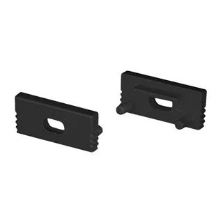 Заглушка SL-SLIM-H7 BLACK с отверстием 037510 - Пара заглушек черного цвета с отверстиемдля профиля SL-SLIM-H7. В комплекте 2 заглушки. Цена за комплект.