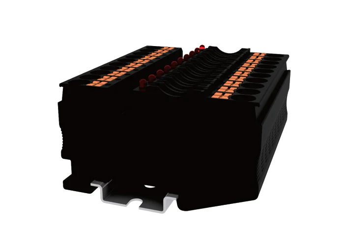 Предохранительная клемма TP6-FSI/F-LED24-L/R-BK - Предохранительная клемма, для авто предохр., LED индикация, тип фиксации провода: push-in, номинальное сечение: 6 мм кв., 25A, 24V, ширина: 8,2 мм, цвет: черный, тип монтажа: DIN 35