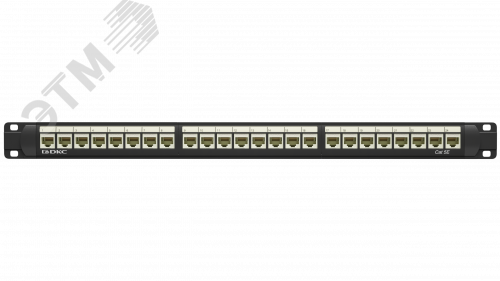 Патч-панель 19",1U,CAT5E, 24 модуля RJ45, неэкранированная RN5PPU24