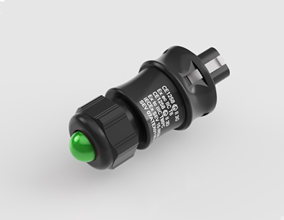 Индикатор RSTi Ex 3327002860 - Индикатор, вилочный, 230V, цвет свечения индикатора: зеленый, цвет корпуса: черный