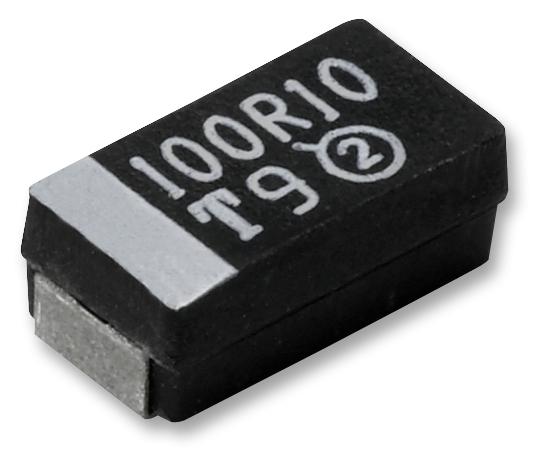 TR3A106K010C0900 - ЧИП-конденсатор танталовый твердотельный 10мкФ 10В типоразмер A ±10% (3.2х1.6х1.6мм) выводы внутрь SMD 3216-18 0.9Ом 125°С лента на катушке