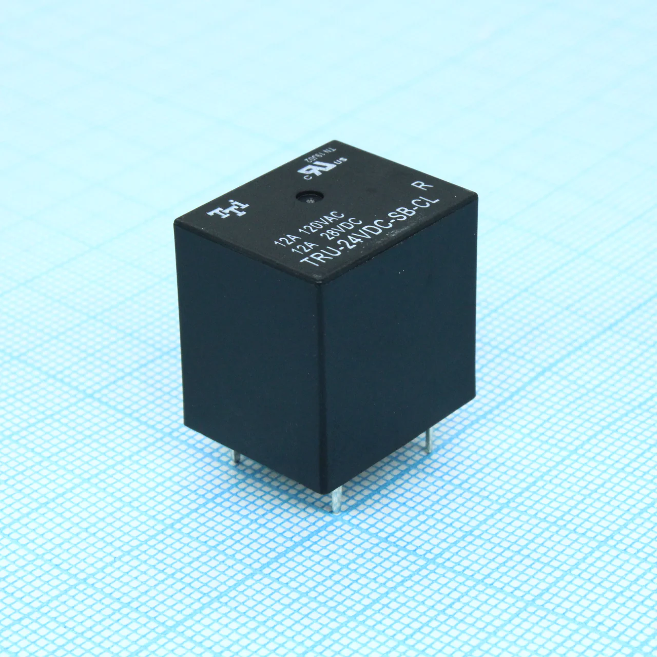 TRU-24VDC-SB-CL-R - Катушка: 24 В 0,36 Вт 1600 Ом Контакты: 1 переключающий 10 А 250 В перем. Материал: AgCdO Габариты 20,3х16,8х20,2 мм