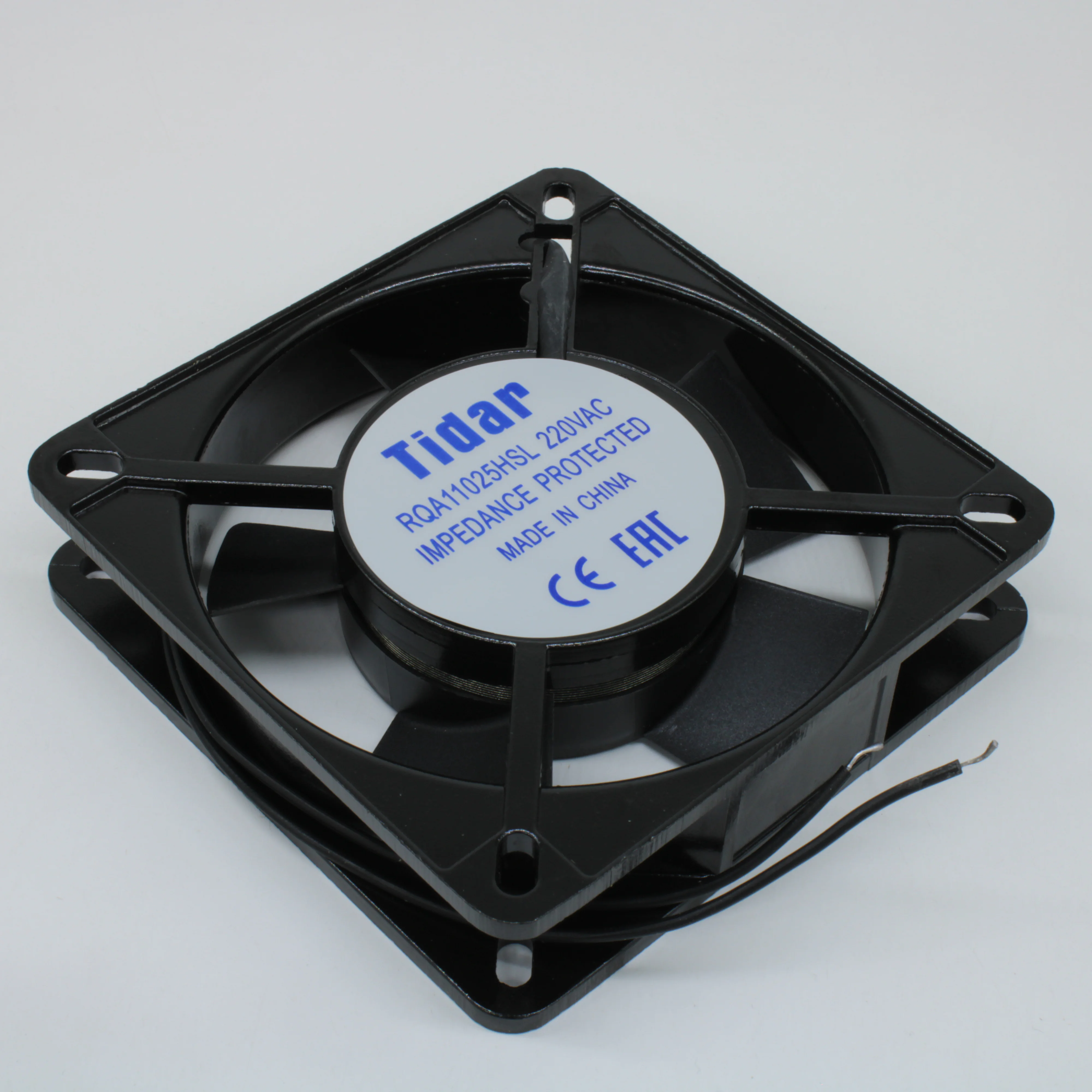 RQA 11025HSL 220VAC - Вентилятор 220В AC, 2100об/мин., 108х108х26мм, 50.7 м3/час, 41 дБ, подшипник скольжения, тип вывода - провод