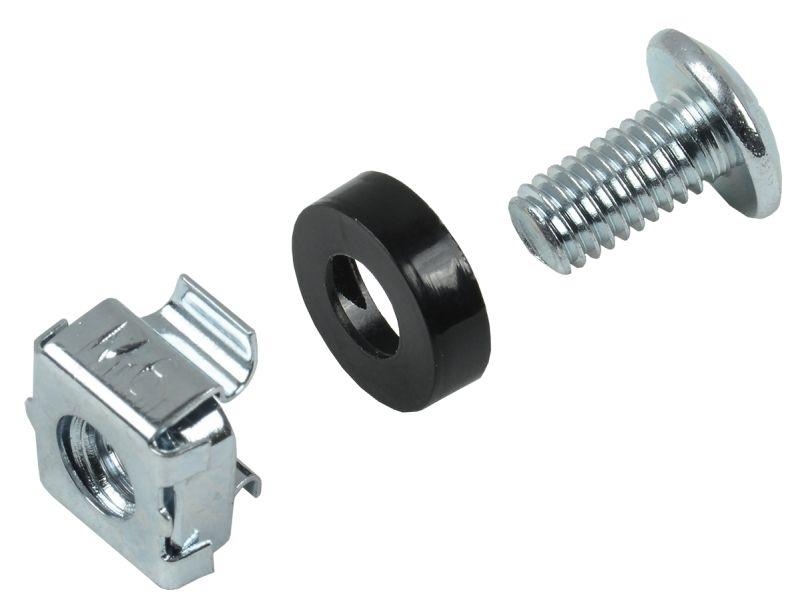 Набор винта с головкой под крестовую отвертку встраиваемая гайка для крепления на 19дюйм профиль (уп.1шт.) ITK-HP-28