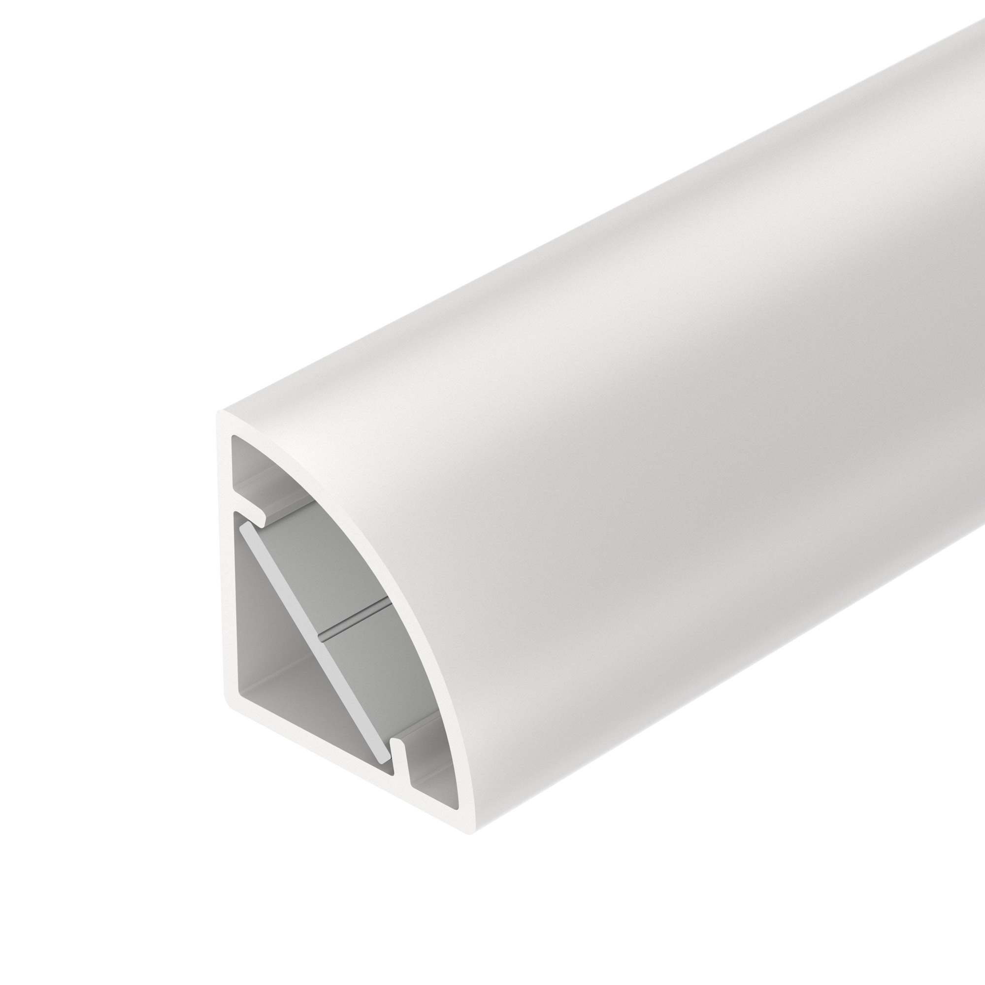 Профиль WPH-KANT-H16-2000 OPAL 023166 - Цельнолитой пластиковый профиль со встроенным матовым экраном. Материал - PC. В комплекте алюминиевая полоса (вставка) для лент шириной 11 мм. Размер 2000*16*16 мм. Класс пылевлагозащиты – IP65 (при соблюдении техно