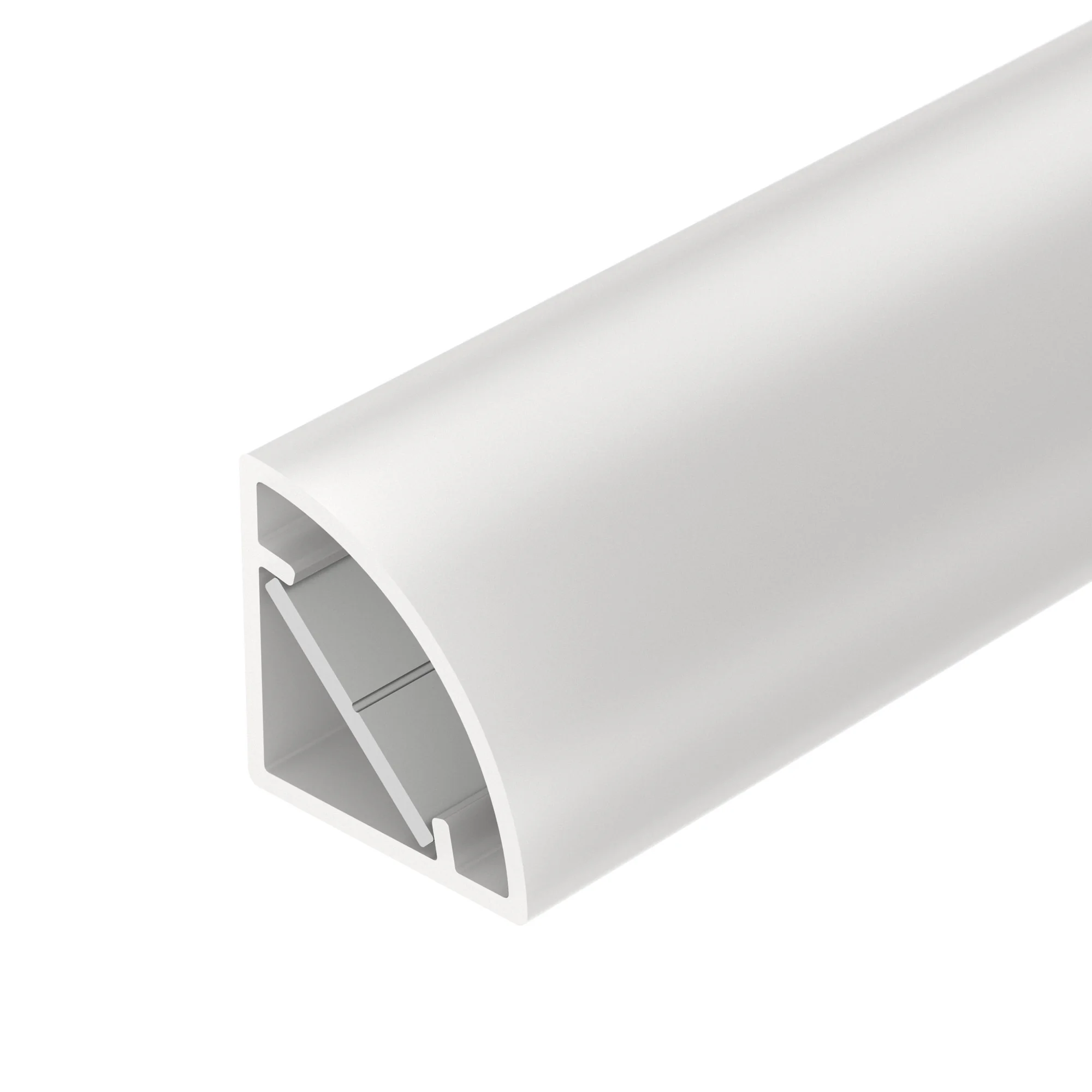 Профиль WPH-KANT-H16-2000 OPAL 023166 - Цельнолитой пластиковый профиль со встроенным матовым экраном. Материал - PC. В комплекте алюминиевая полоса (вставка) для лент шириной 11 мм. Размер 2000*16*16 мм. Класс пылевлагозащиты – IP65 (при соблюдении техно