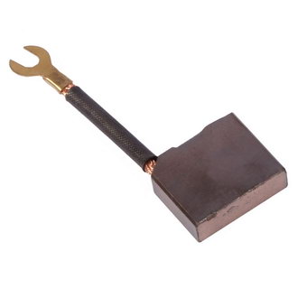BRUSH-3  CU-C - Щетка медно-графитовая прямая для электродвигателя, 9.4х31.2х25.7, медный провод в изоляции, клемма U-типа латунь