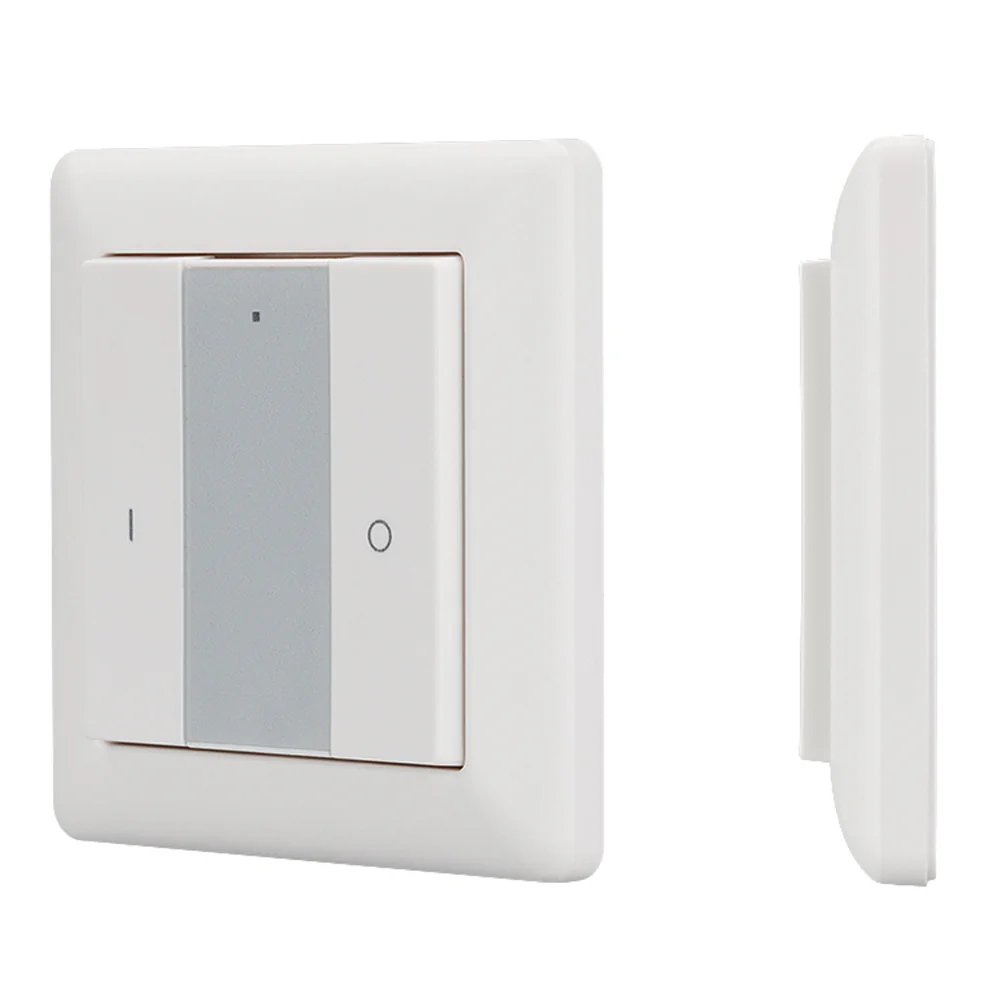 Панель Knob SR-2853K2-RF-UP White (3V, DIM, 1 зона) 021458 - Однозонный накладной диммер-выключатель, работает по радиоканалу (короткое нажатие - включение, длинное нажатие - диммирование). Используется с контроллерами серии SR-1009х. Питание - литиевая б