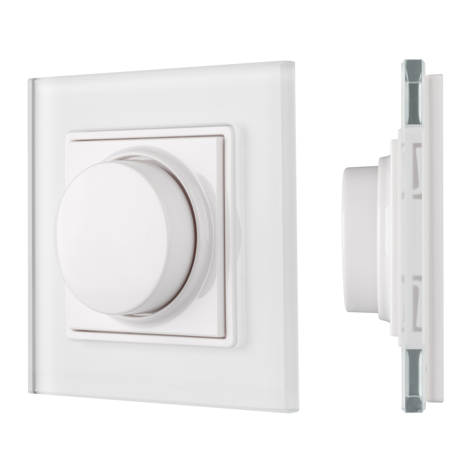 Панель Rotary SR-2835RGB-RF-UP White (3V, RGB) 020944 - Накладная поворотная панель на стену для с/д RGB лент. Работает вместе с контроллерами серии SR-1009x. Управление по радиоканалу. Питание - 3V батарея CR2430. Размеры 86x86x27 mm. Подходят рамки GIRA