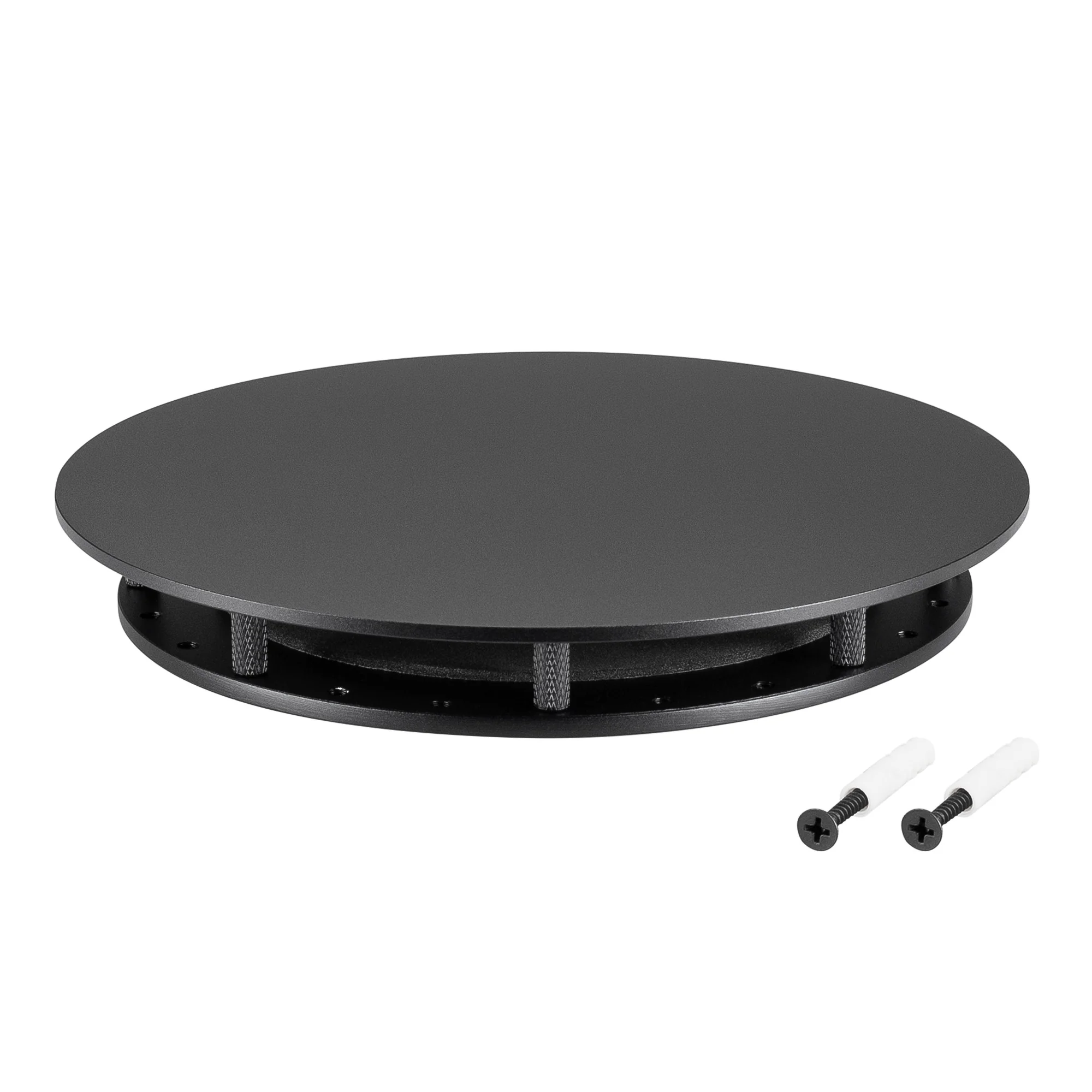 Крепление MOONLIGHT-BASE-ROUND-D18-L Black 046062 - Крепление герметичной ленты MOONLIGHT D18. Материал сталь, цвет чёрный. Размер крышки L (175х175 мм). Подходит для плоских поверхностей. Габариты держателя в сборке 175x175x26.5 мм. Диаметр основания 120