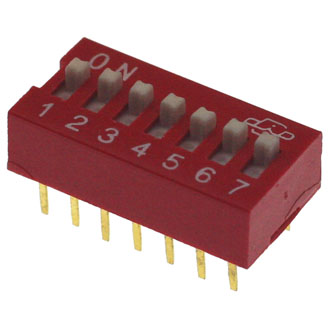 DS-07 (SWD1-7) - DIP переключатель 7 групп DS (SWD1)